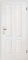 0191 TE Elegance Classic CK4, Wei�lack mit Karnieskante, 4 senkrecht eingepr�gte F�llungen, oben gerade